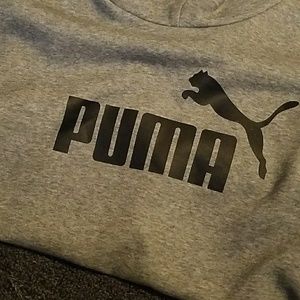 Hoodie Gray Puma Medium